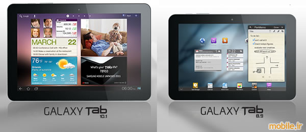 Samsung Galaxy Tab 10.1 and 8.9