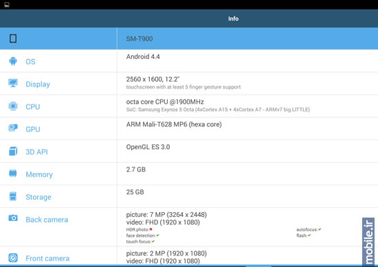 Samsung Galaxy Tab Pro 12.2 - سامسونگ گلکسی تب پرو 12.2