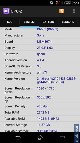 Sony Xperia Z3 - سونی اکسپریا زد 3