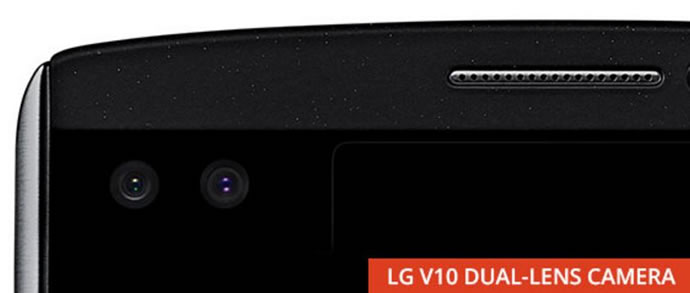 lg v10 dual selfie camera