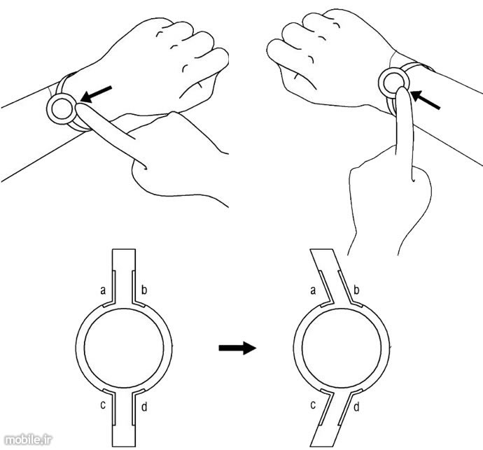 samsung smartwatch strap and flexible display patent applications