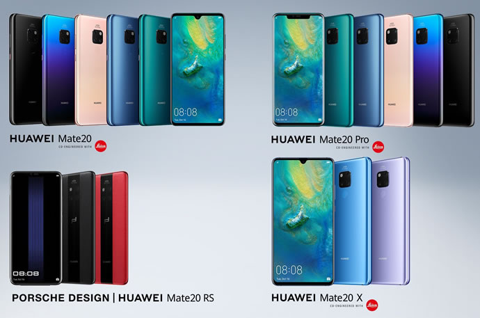 Introducing Huawei Mate 20 Mate 20 Pro Mate 20 X and Mate 20 Porsche Design