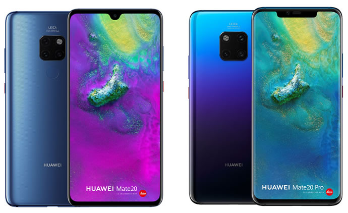Introducing Huawei Mate 20 Mate 20 Pro Mate 20 X and Mate 20 Porsche Design