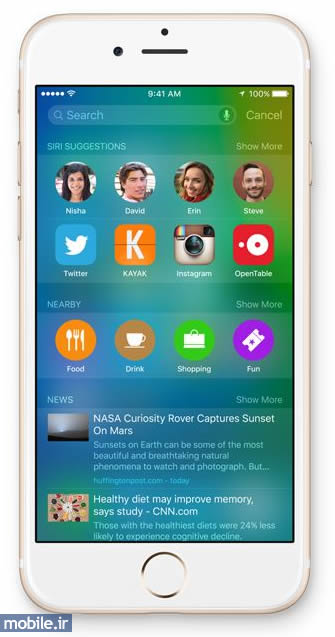 iOS 9 - آی‌او‌اس 9